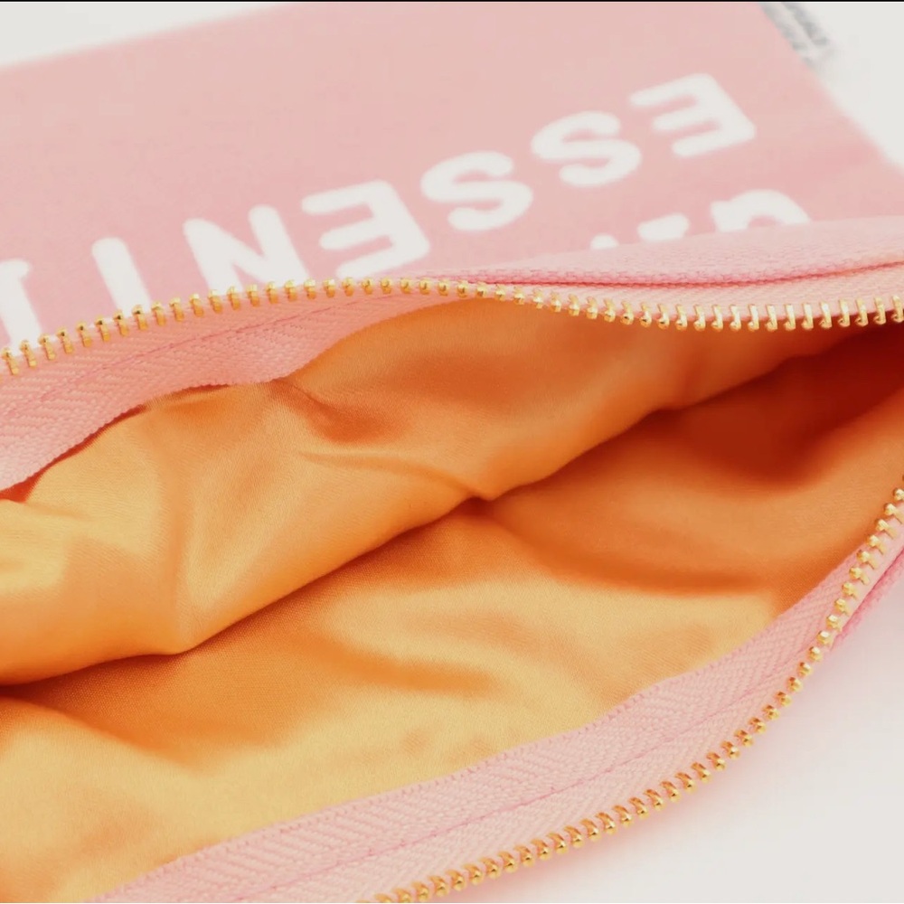 Pink Pouch with Text - Picture 2 of 4